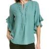 Vince Camuto Pintuck Rumple Blouse Women