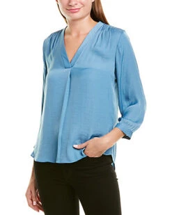 Vince Camuto Rumple V-Neck Top Women