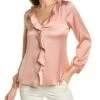 Vince Camuto Ruffle Front Blouse Women