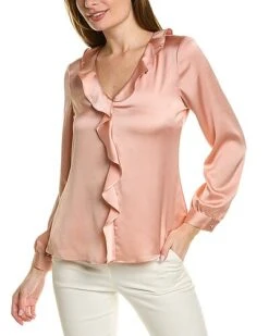 Vince Camuto Ruffle Front Blouse Women