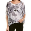 Vince Camuto Watercolor Melody Floral Blouse Women