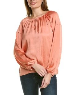 Vince Camuto Keyhole Front Blouse Women