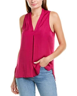 Vince Camuto Inverted Pleat Top Women