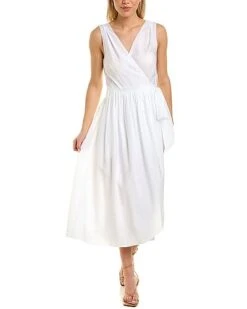 Vince V-Neck Wrap Dress Women