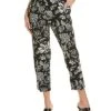 Vince Camuto Printed Straight-Leg Cropped Pants Women