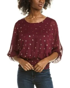 Vince Camuto Smocked Blouse Women