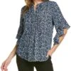 Vince Camuto Floral Flutter Henley Women
