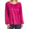 Vince Camuto Jacquard Satin Blouse Women