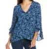 Vince Camuto Flutter Sleeve Top Women -Vince 1411997694 RLLD 1